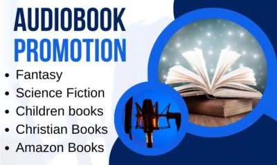 I will do viral book marketing, ebook marketing and amazon audiobook promotion