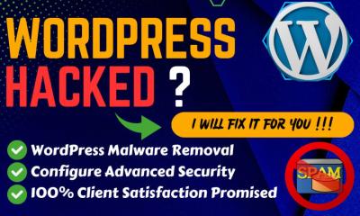 I will do wordpress malware or virus removal with security and fix hacked website