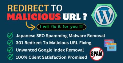 I Will Do Japanese SEO Spam Malware Removal and Fix URL Redirection Issues