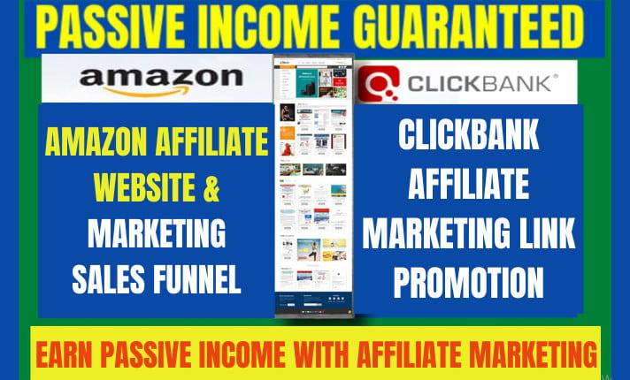 I will create sales funnel for amazon affiliate website, clickbank affiliate marketing