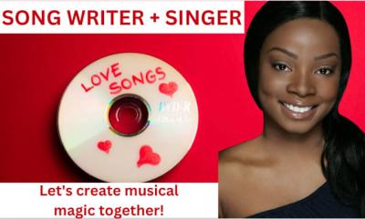 I will write and sing love song, romantic song, anniversary, valentine, birthday song