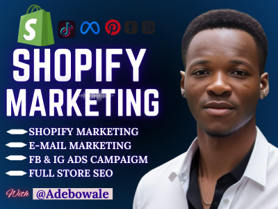 I will boost shopify sales, shopify store marketing, shopify promotion or sales funnel