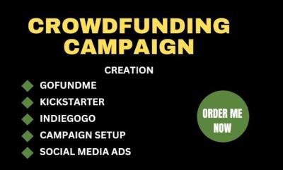 I will drive your kickstarter, indiegogo, gofundme campaign to success