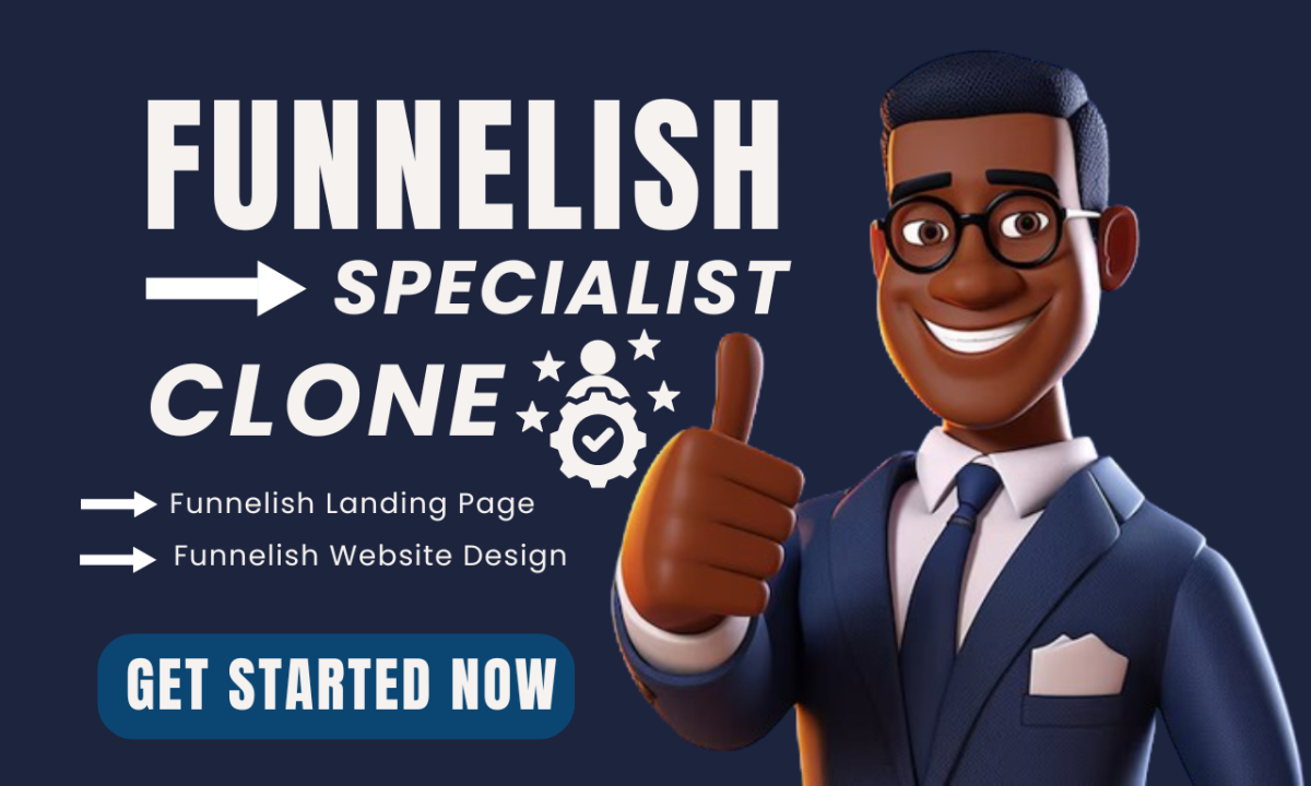 I will clone funnelish, sales funnelish landing page funnelish product page checkout