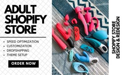 I will design 7 figure adult shopify store, lingerie website, adult toys store