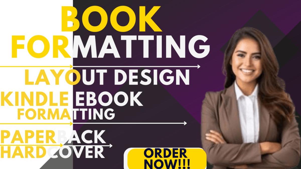 Do Amazon KDP Kindle Book Formatting, Layout Design, Hard Cover, and Publishing