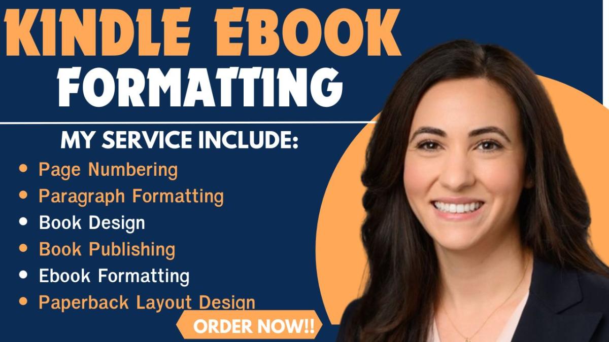 Edit and Format Your eBook – Kindle eBook Formatting – Paperback Layout Design