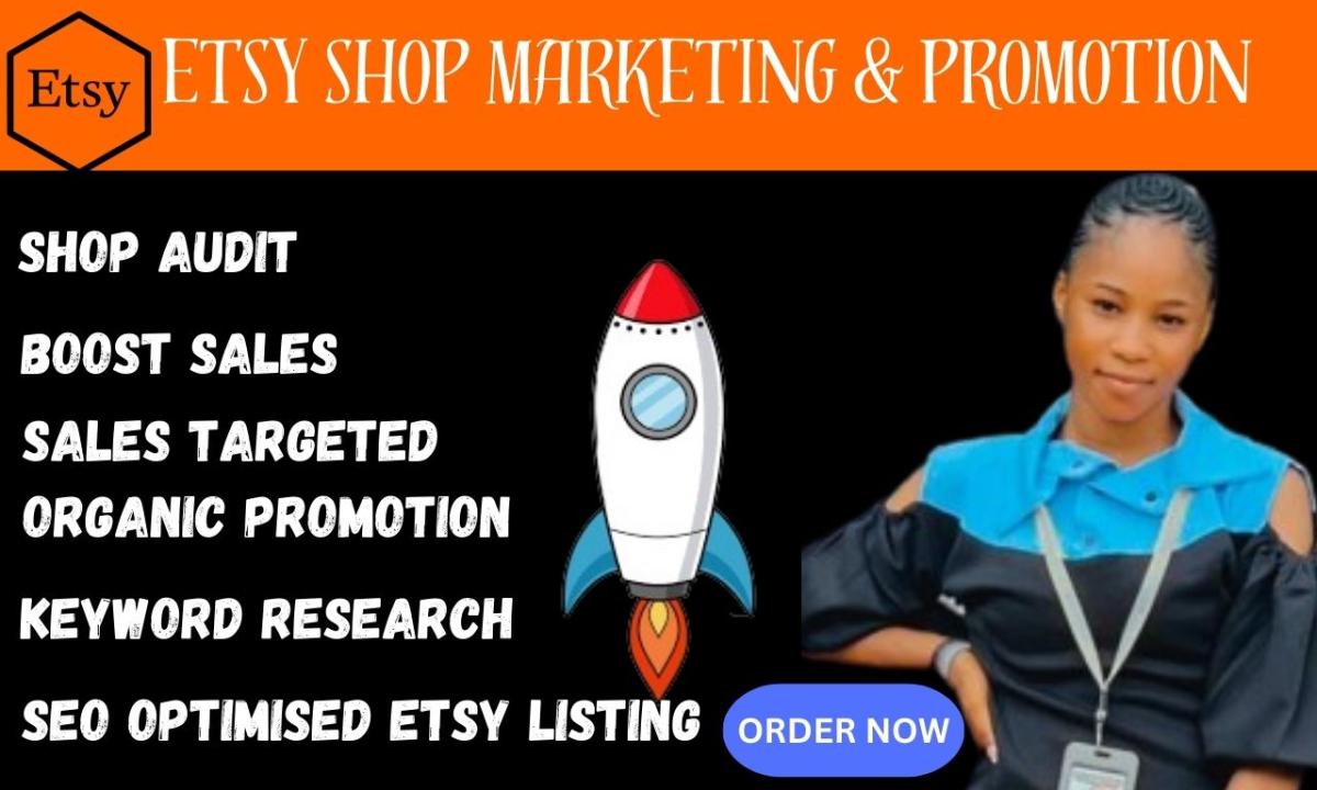 I will do Etsy shop promotion campaigns to boost Etsy sales