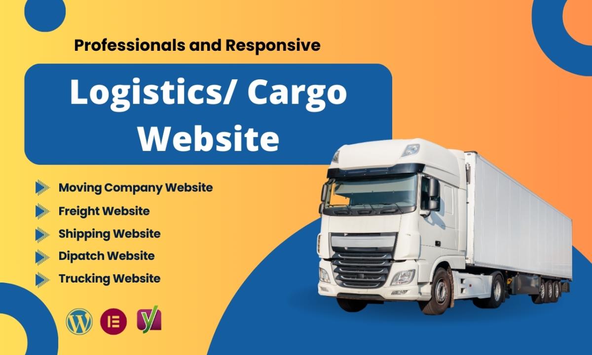 I will design a responsive logistics, trucking, or moving company website