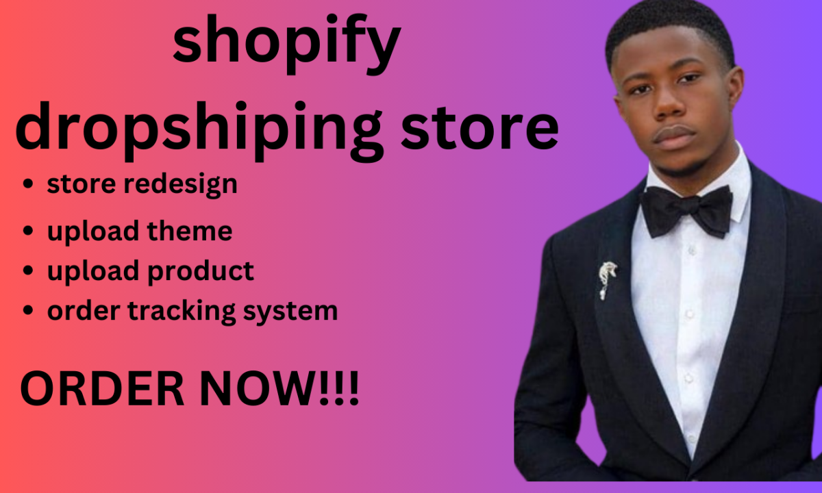 I will build shopify dropshipping store redesign shopify website