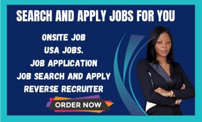 I will find job and apply for job using reverse recruiter for job application remotely