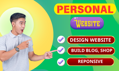 I will design personal blog, portfolio, resume, cv wordpress website