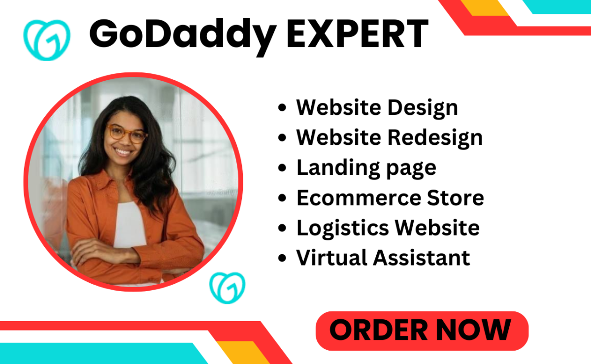 I will be your Godaddy website design, Godaddy website redesign expert, Godaddy website VA