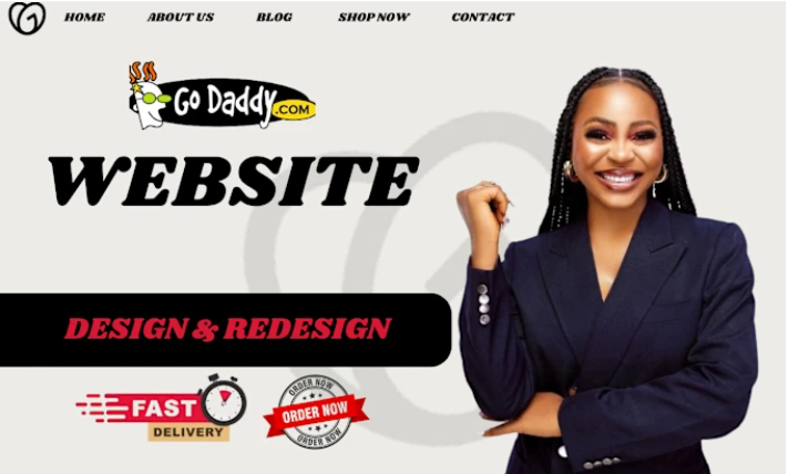 I will godaddy website design godaddy website redesign godaddy website