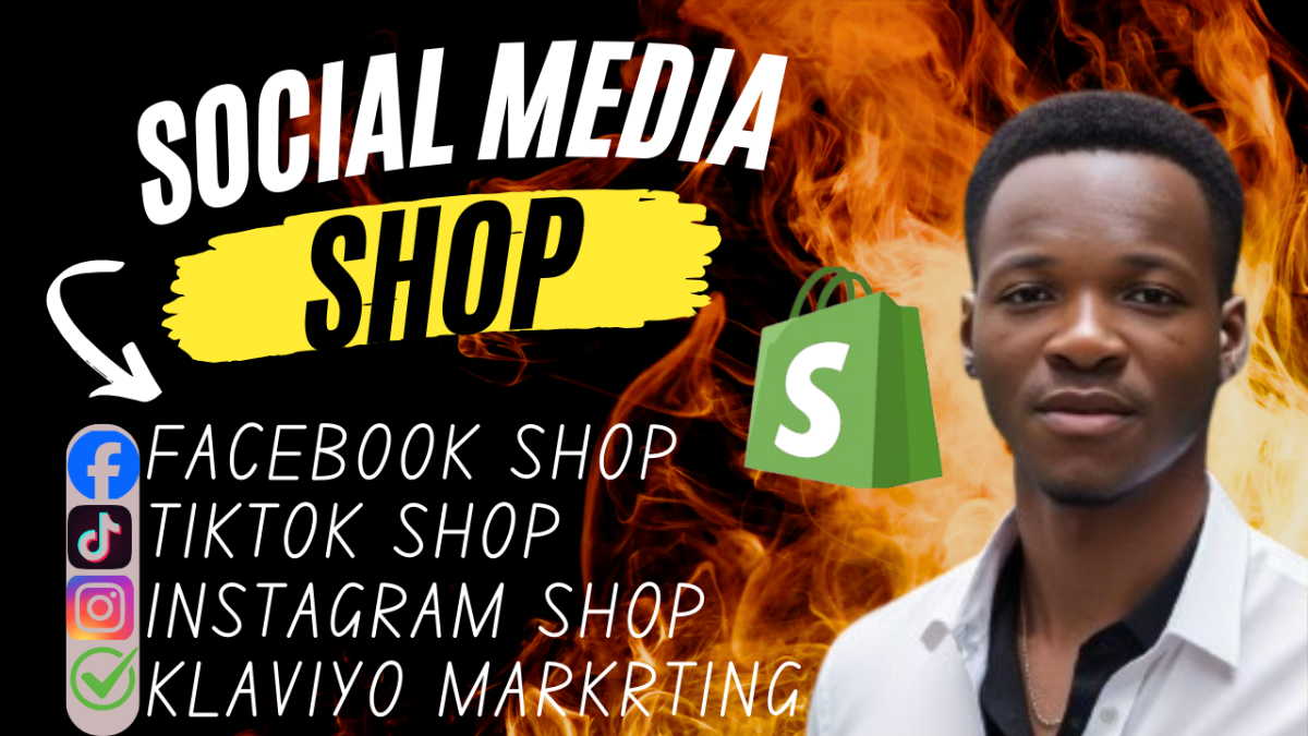 I will setup facebook shop, tiktok shop, instagram shop and shopify store marketing