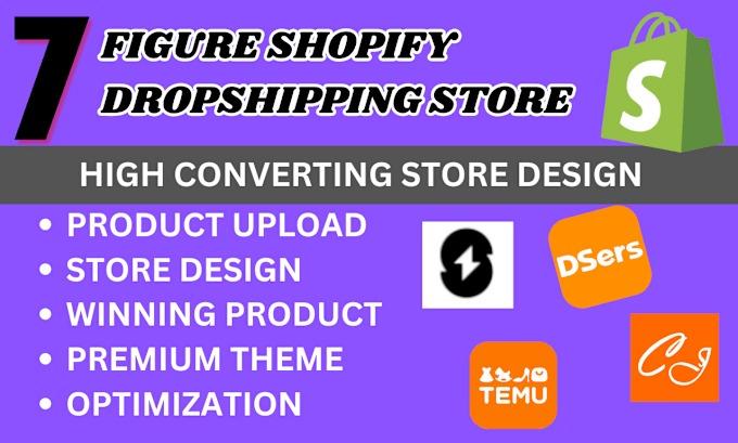 I will create shopify dropshipping store via via spocket zendrop shein autods