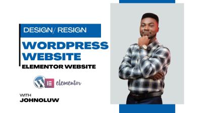 I will Elementor WordPress website design