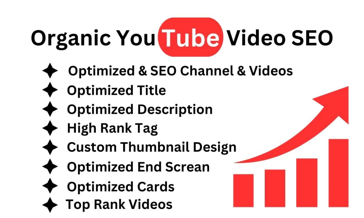 I will do best youtube video SEO and optimization with targeted keyword for top ranking