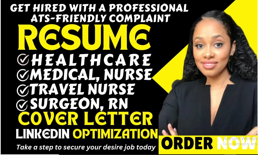 I will write medical, healthcare, mental health, rn, biotech, doctor and surgeon resume