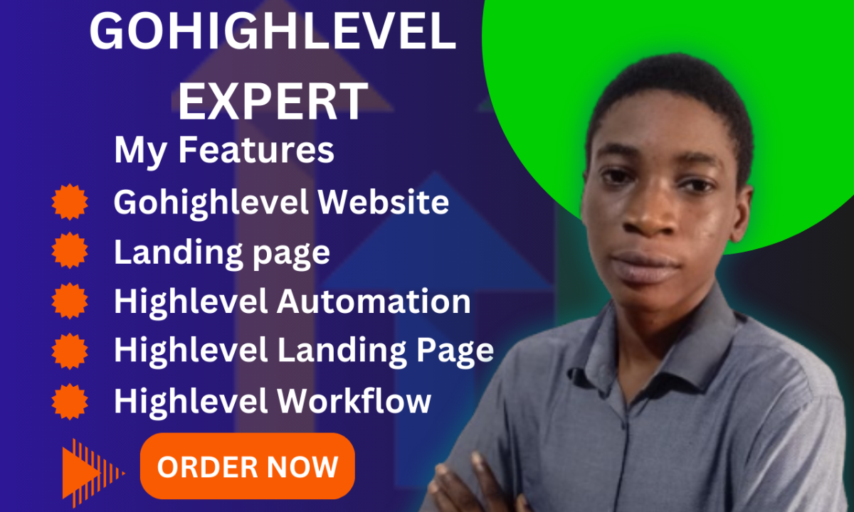 I will build gohighlevel website, go highlevel white label, ghl, go highlevel crm