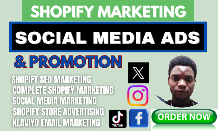 I will do shopify marketing, setup facebook shop, social media ads