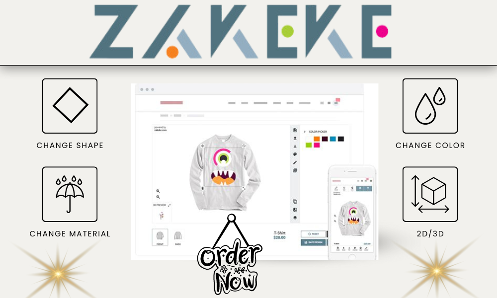 I will do zakeke, printify, customily products customization for your pod store