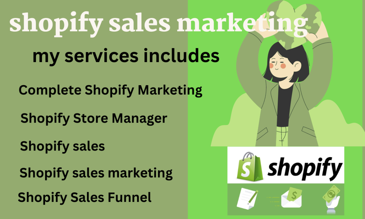 I will boost your Shopify marketing complete sales marketing funnel Shopify store SEO