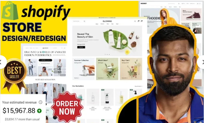 I will design, redesign, clone and revamp your shopify dropshipping store landing page