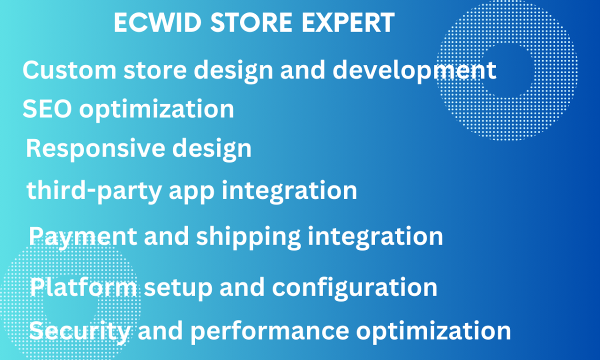 I will design or redesign ecwid store product listing Shopify website print on demand