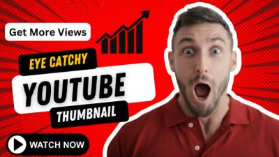 I will design amazing YouTube thumbnails for high CTR