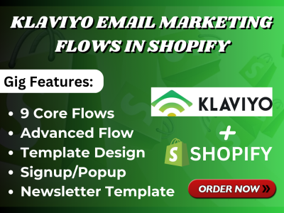 I will Shopify Klaviyo Email Marketing, Klaviyo Email Flows Newsletter Email Templates