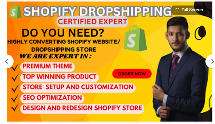 I will create Shopify store, design and redesign, Shopify website