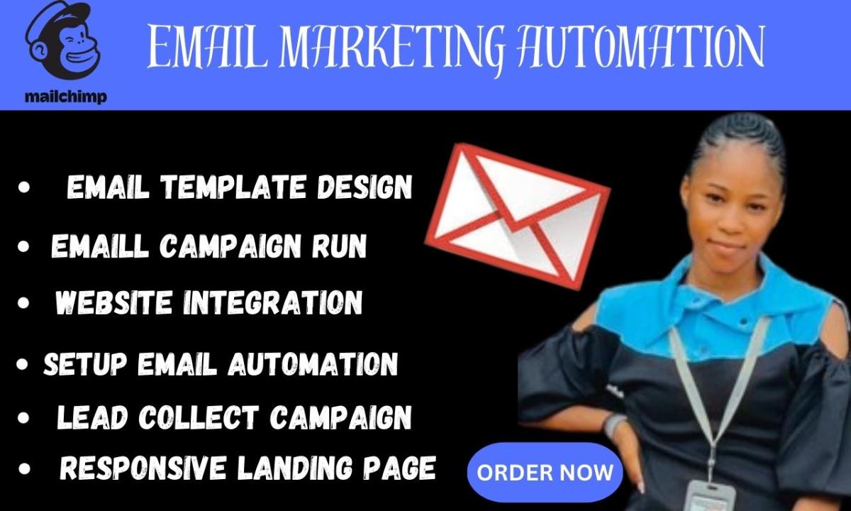 I will do Mailchimp email campaign lead magnet page pop-up form page email campaign