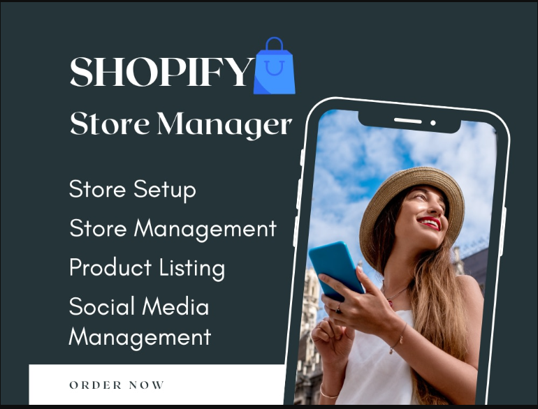 I will be your Shopify dropshipping manager to boost Shopify sale Shopify marketing