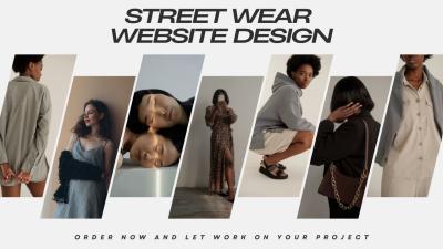 I will design streetwear clothing brand product for your cloth website