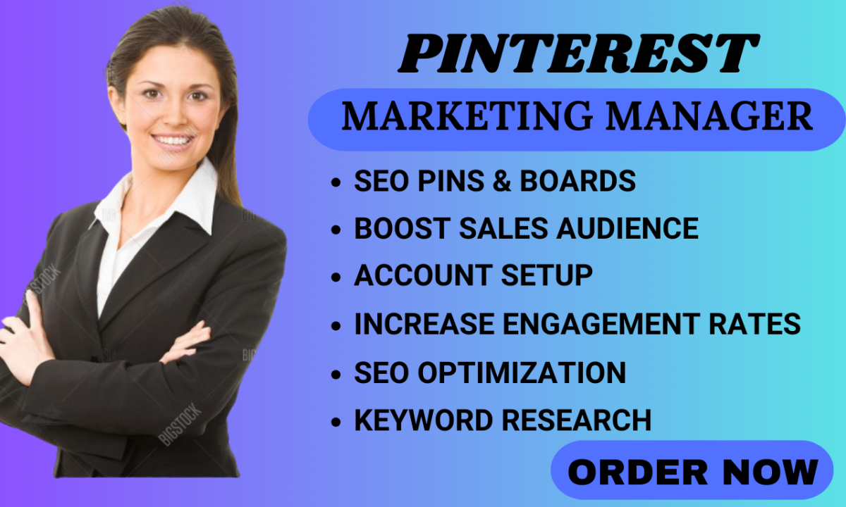 I will be your professional Pinterest marketing manager, to boost website traffic