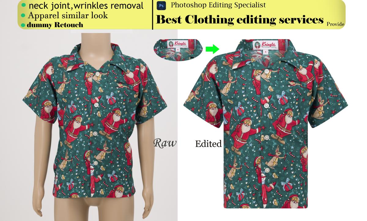 I will best symmetrical neck joint apparel picture editing and retouch services