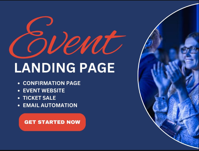 I will create event website, party rental, event booking website with ticket sales