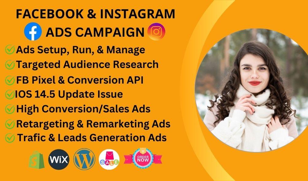 I will run and manage Shopify Facebook and Instagram ads campaign