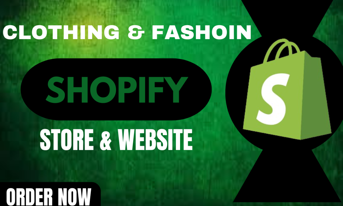 I will design a modern clothing and fashion shopify store