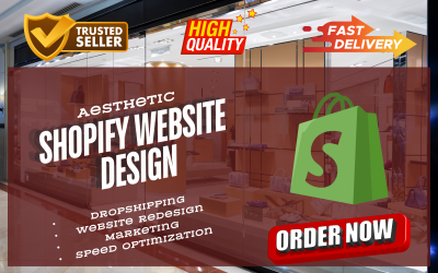 I will do Shopify website, store design, and dropshipping store