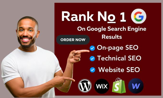 I will boost website SEO service optimization on wordpress, shopify, wix, and webflow