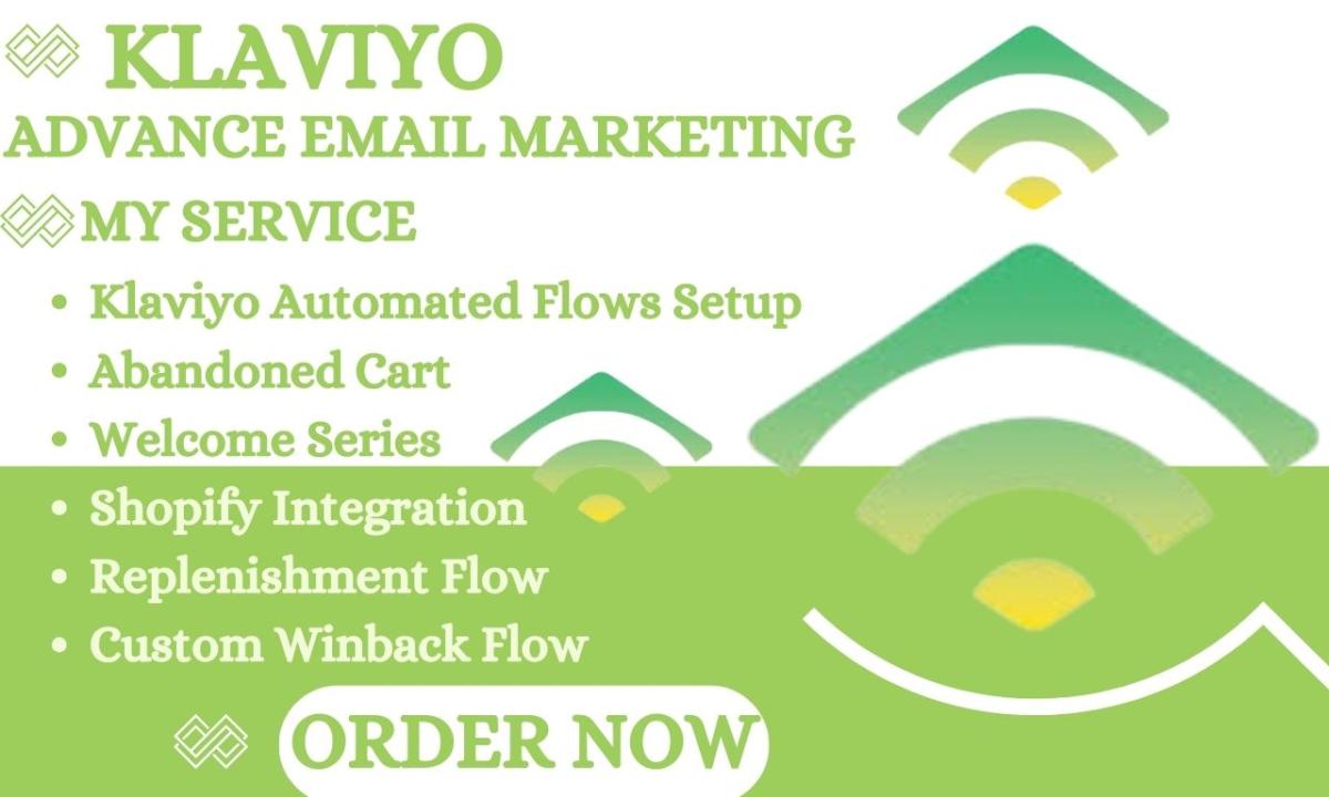 I will setup klaviyo email marketing flows for shopify and ecommerce marketing campaign