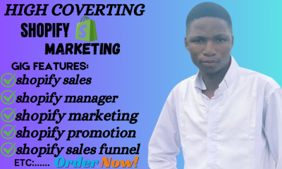 I will do Shopify marketing, promotion, sales, and management