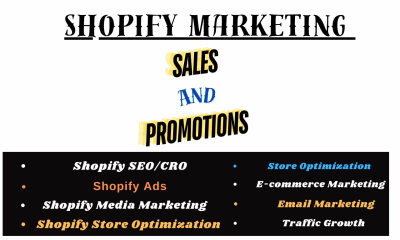 I will do Shopify marketing Shopify promotion boost Shopify sales