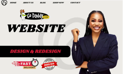 I will godaddy website design godaddy website redesign godaddy website