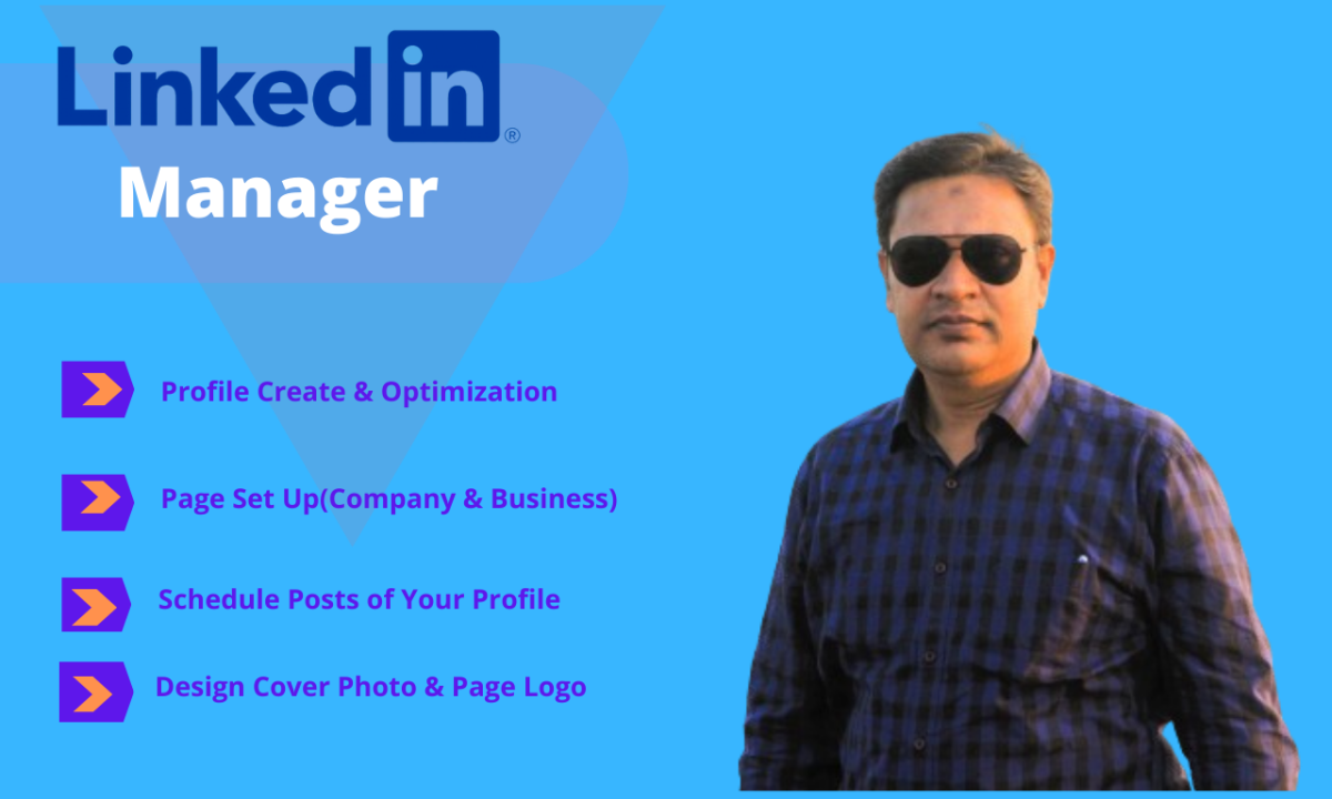 I will be your LinkedIn manager or social marketing manager