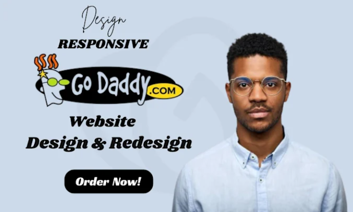 I will design GoDaddy website, redesign GoDaddy website, GoDaddy website design redesign