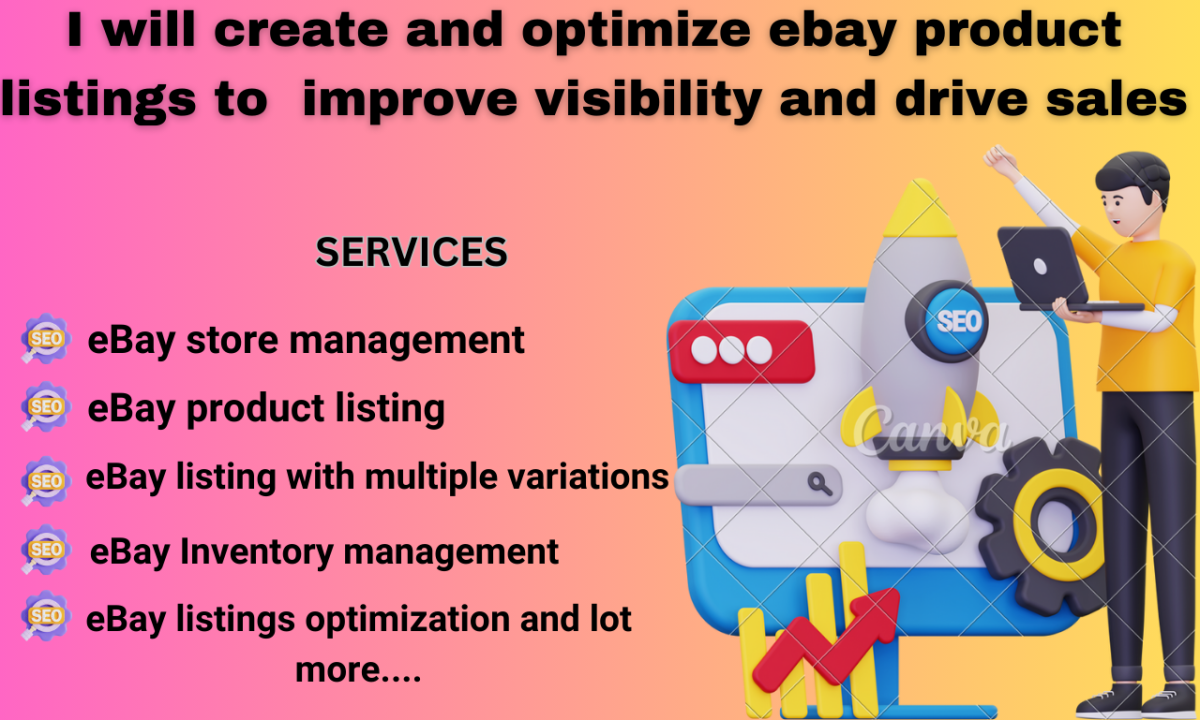 I Will Create and Optimize eBay Product Listings to Improve Visibility and Drive Sales