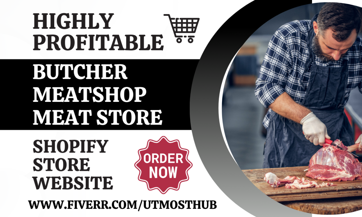 Design Best Butcher Shopify Store Meatshop Seafood Meat Company Butcher Website